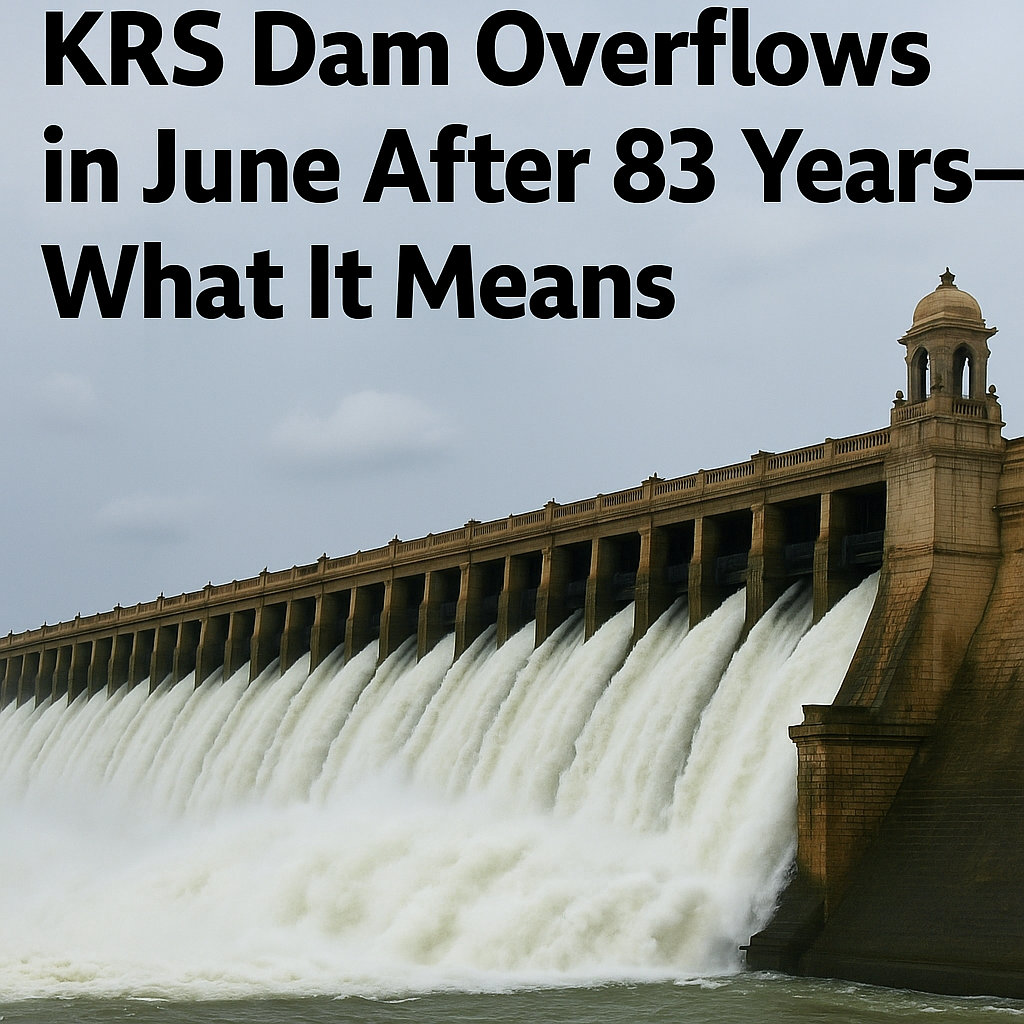 KRS Dam Overflows in June After 83 Years – What It Means